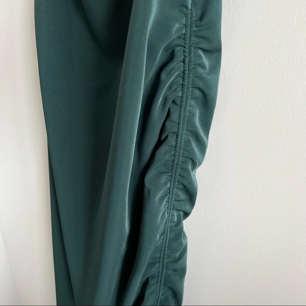 Superdown Sarah Side Tie Dress in Forest Green Small *please note condition - Picture 4 of 11